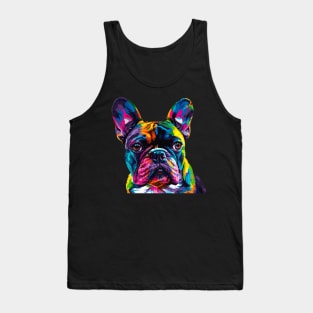 French Bulldog Colorfull Pop Art Design For Dog Onwer Tank Top